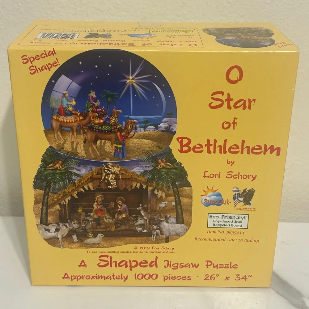 Suns Out O‎ Star of Bethlehem Shaped Jigsaw Puzzle 2010